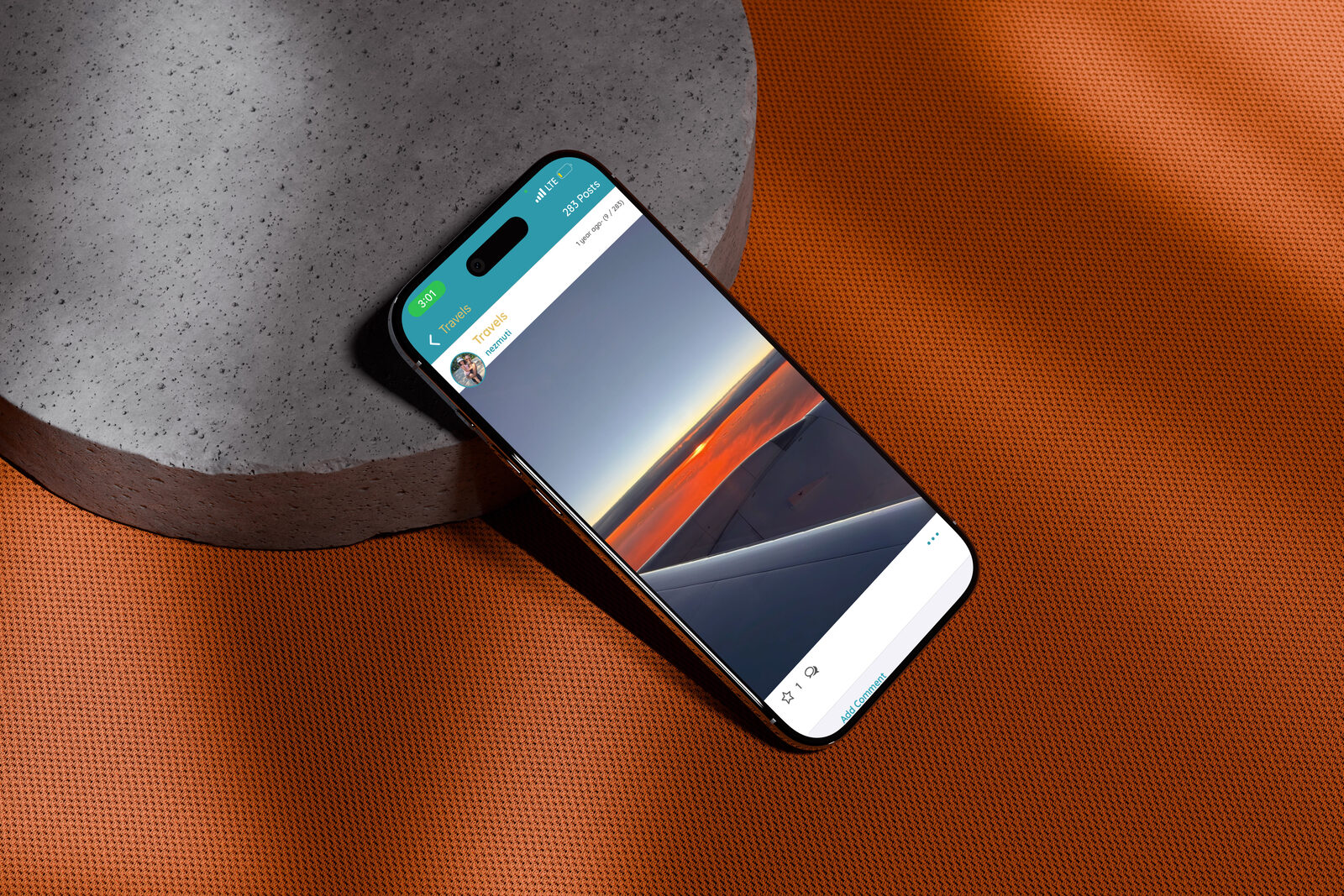 Happening app in use on a phone
